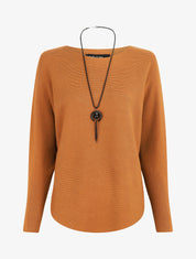 Pull uni col bateau - Camel - 5