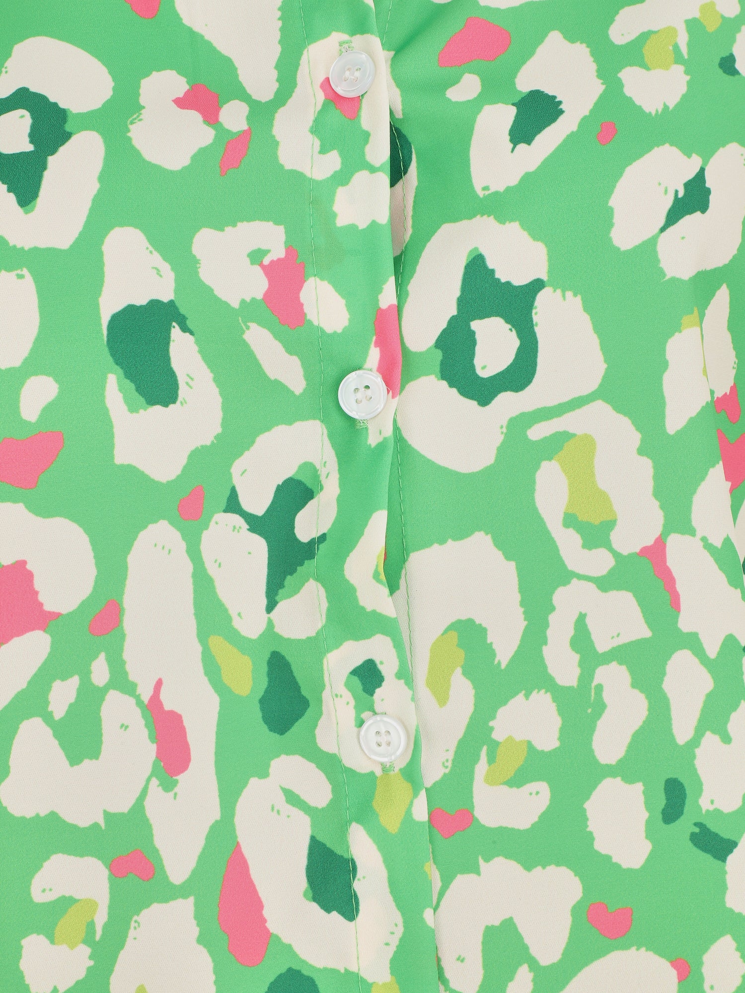 Blouse sans manches à imprimé abstrait - Vert - 3