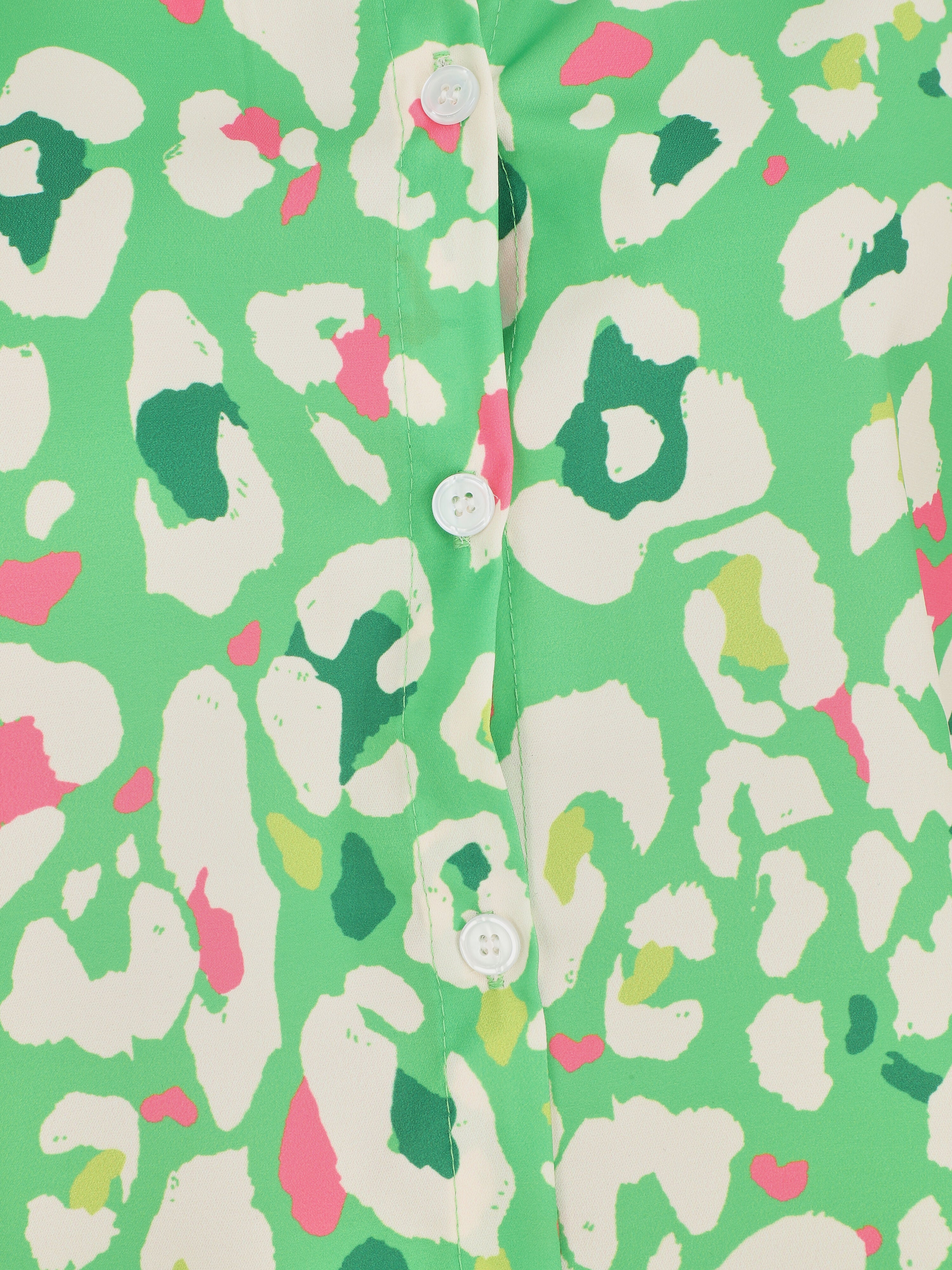 Blouse sans manches à imprimé abstrait - Vert - 3