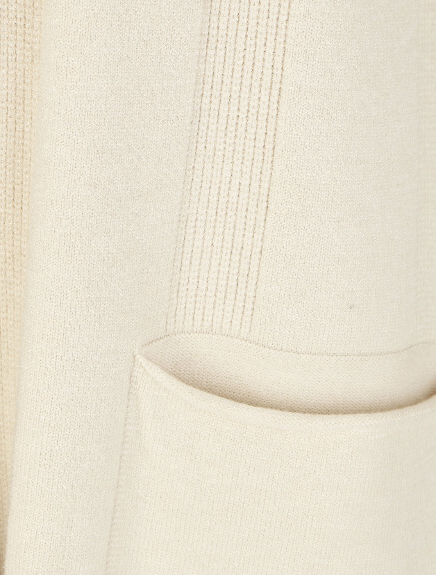 Gilet long à capuche - Crème - 3