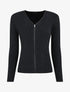 Gilet côtélé zippé - Noir - 6