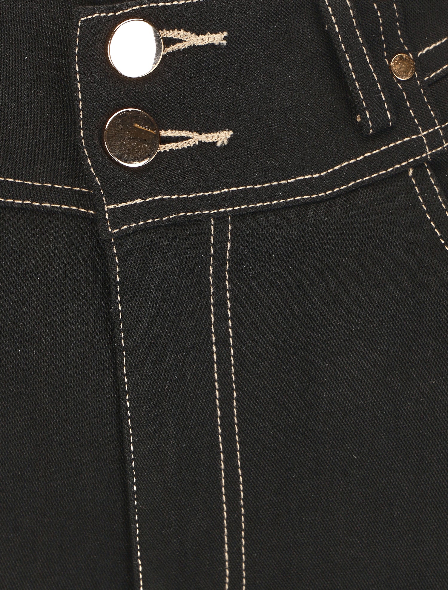 Jean slim taille haute fantaisie - Noir - 3