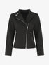 Veste droite en suédine - Noir - 4