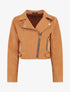 Veste en suédine style perfecto - Camel - 4