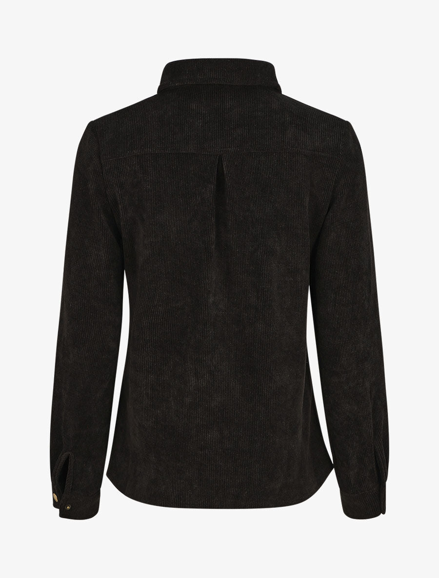 Surchemise en velours cotelé - Noir - 2