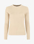 Pull côtelé à boutons décoratifs aux manches - Beige - 1