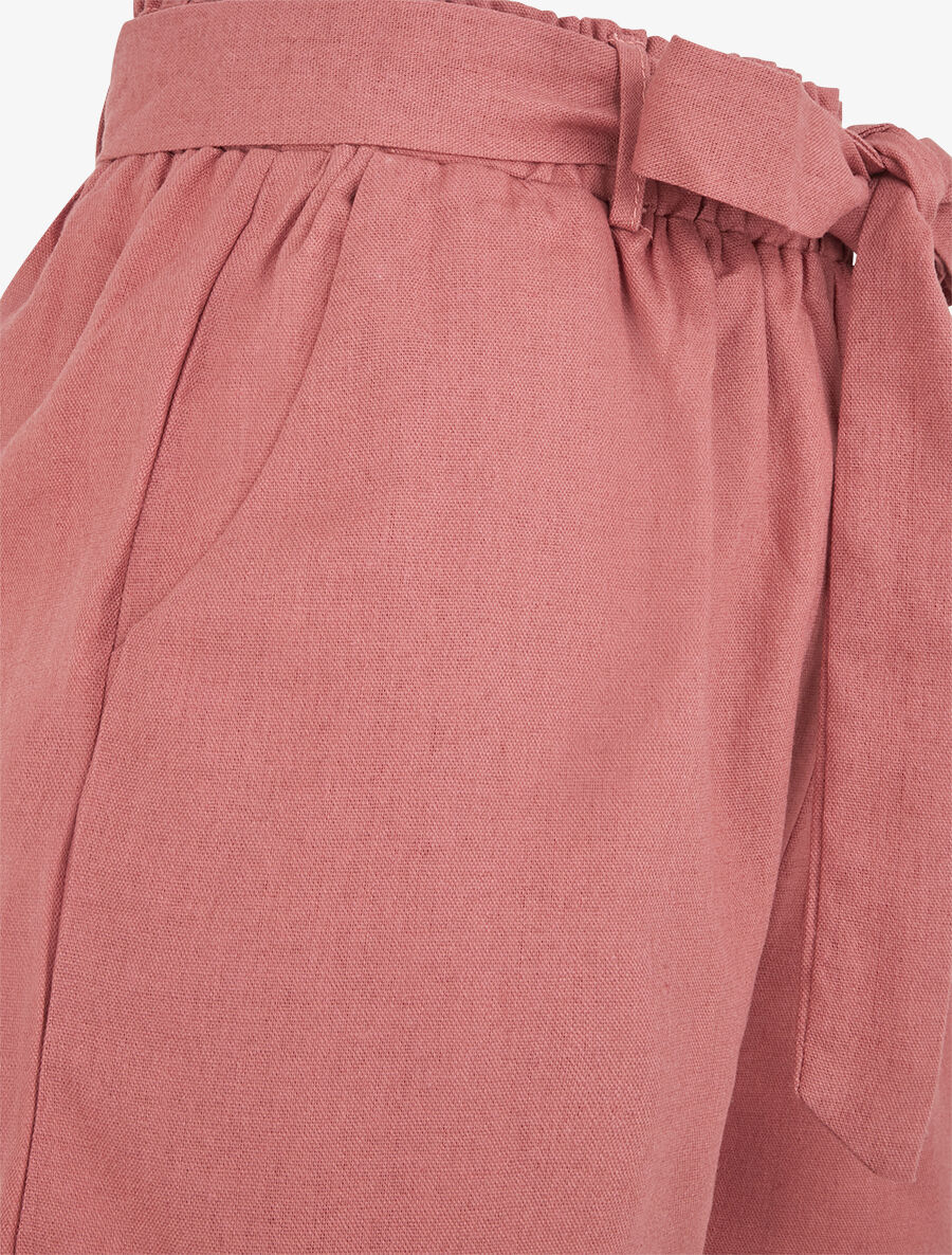 Short uni à revers - Vieux rose - 3