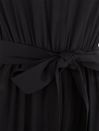 Combinaison fluide ceinturée - Noir - 3