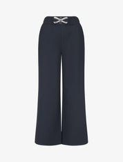 Pantalon ample à boucle style noeud - Marine - 1