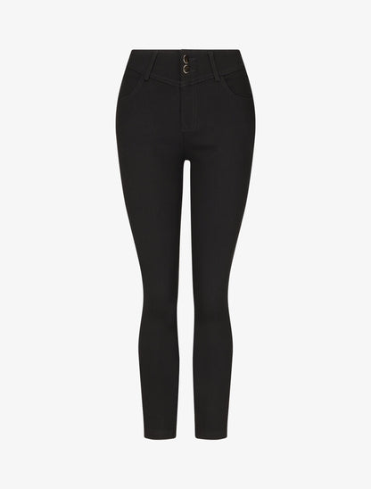 Pantalon stretch coupe skinny - Noir - 1