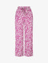 Pantalon fluide à imprimé foulard - Violine - 1
