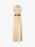 Robe longue unie sans manches - Beige - 4