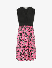 Robe longue à imprimé fantaisie - Rose - 1