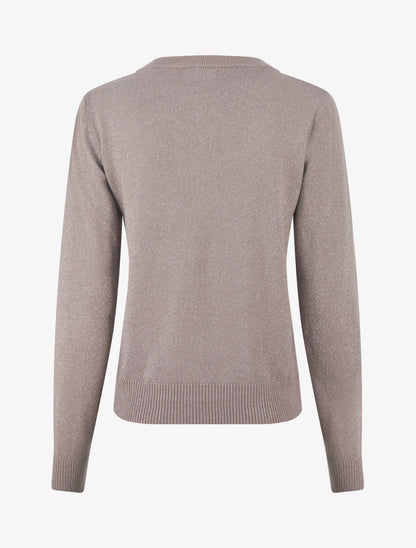 Gilet irisé coupe droite à zip - Taupe - 2