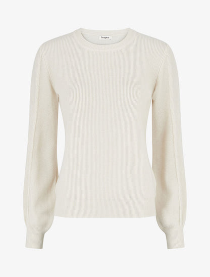 Pull droit à dos style corset - Blanc - 1