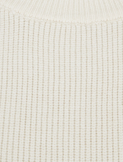 Pull droit à dos style corset - Blanc - 3