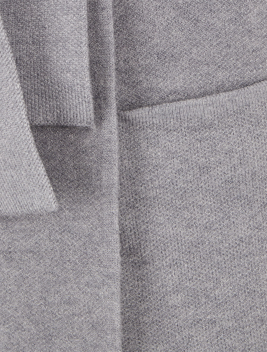 Gilet long ouvert - Gris - 3