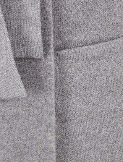 Gilet long ouvert - Gris - 3