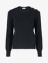 Pull droit en maille fantaisie - Noir - 1