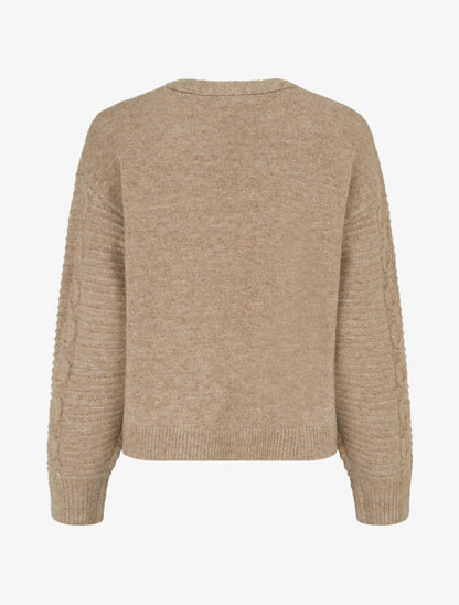 Gilet irisé à boutons métalliques - Taupe - 2