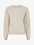 Pull uni à motif fantaisie - Beige - 1