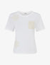 T-shirt manches courtes à poche brodée - Blanc - 1