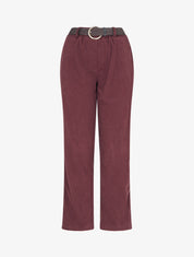 Pantalon droit en velours côtelé - Bordeaux - 1