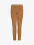 Pantalon droit effet nubuck - Camel - 1
