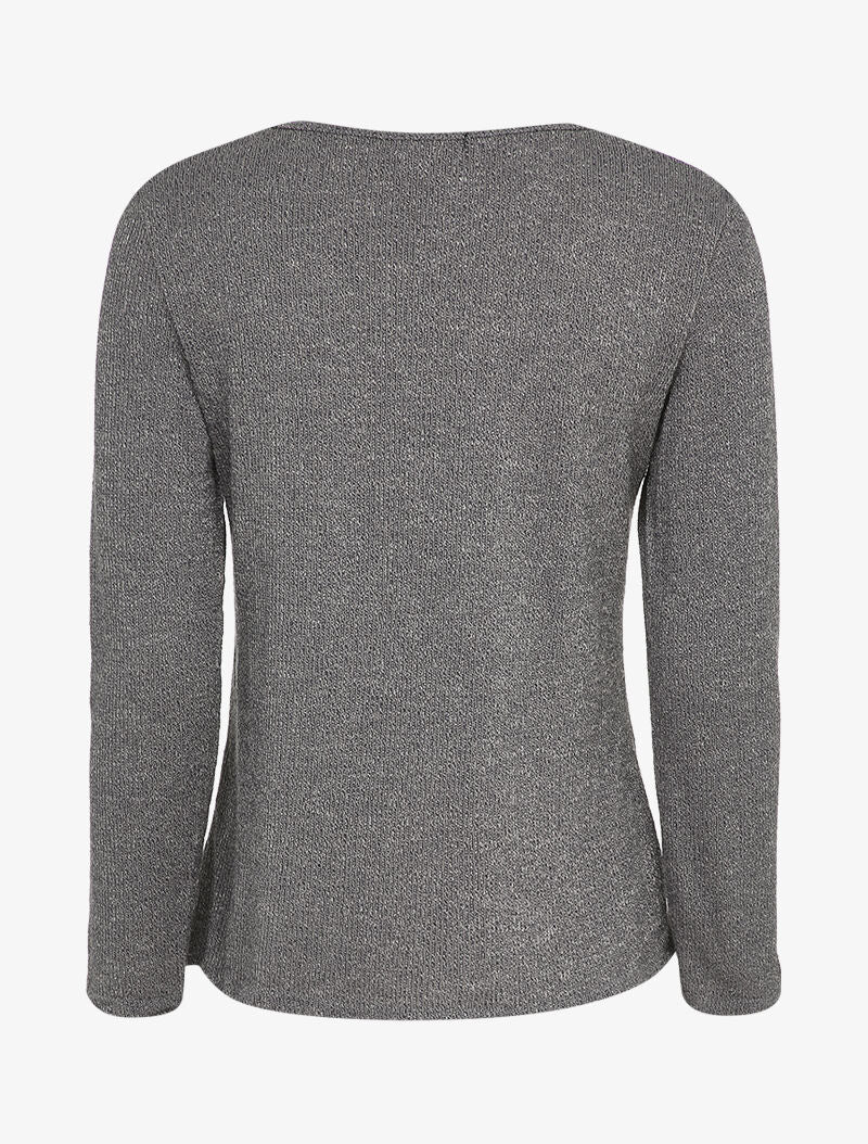 Pull à flocage étoiles - Gris foncé - 2