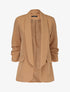 Blazer ouvert à manches plissées - Camel - 1