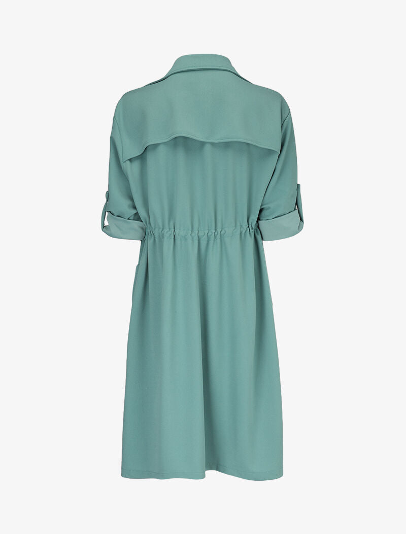 Veste fluide à pans biseautés - Vert d&