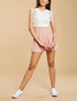 Combishort à buste en crochet - Rose - 1