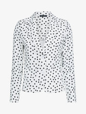 Veste à imprimé pois - Ecru - 1