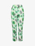 Pantalon carotte à imprimés - Vert menthe - 3