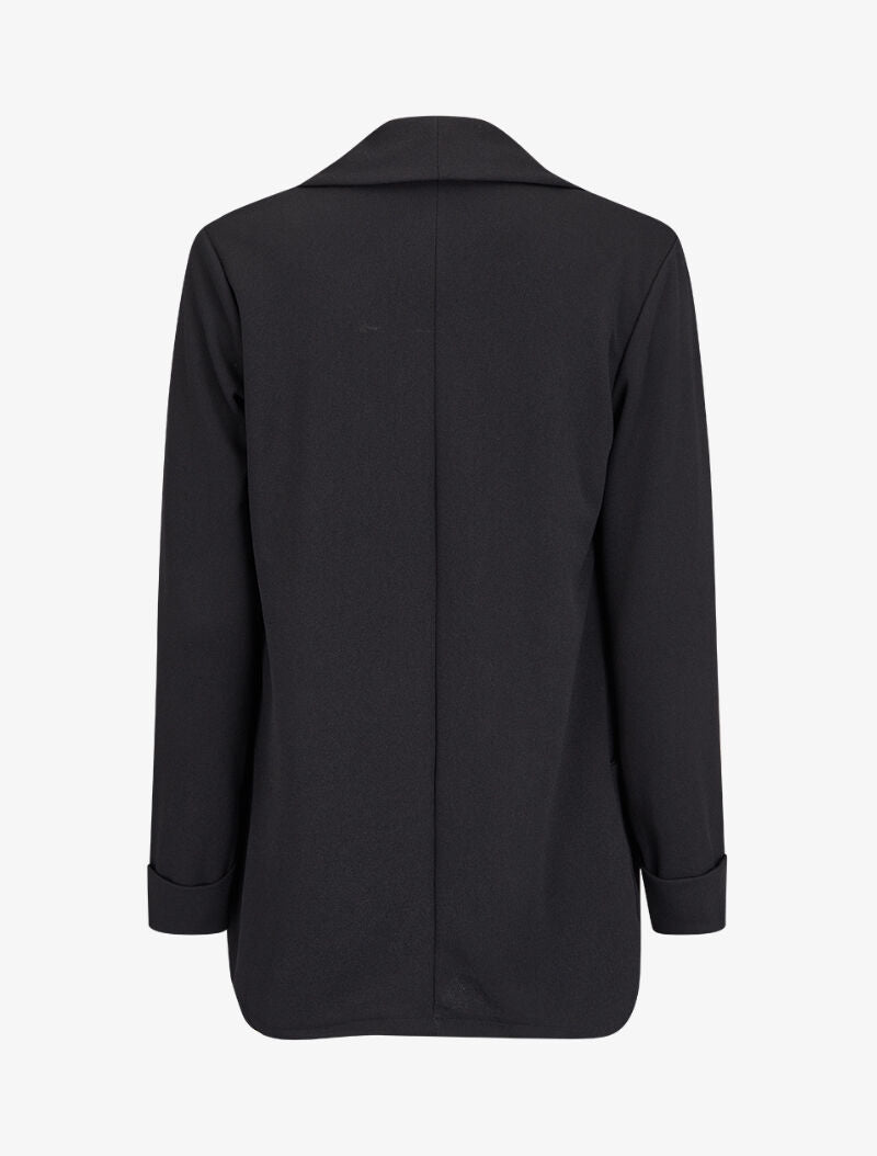 Blazer fluide à col châle - Noir - 2