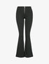 Pantalon flare moulant taille haute - Noir - 1