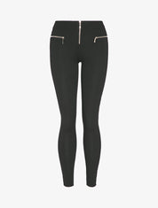 Pantalon skinny à poches zippées en trompe l&