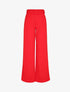 Pantalon droit extra long à ceinture à boucle carrée - Rouge - 3