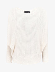 Pull chauve-souris en maille - Beige - 4