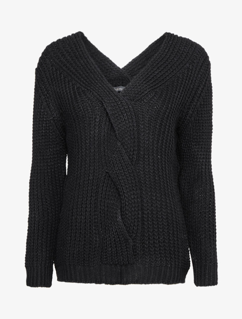 Pull en maille épaisse à détail tressé à l&