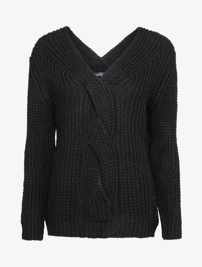 Pull en maille épaisse à détail tressé à l&