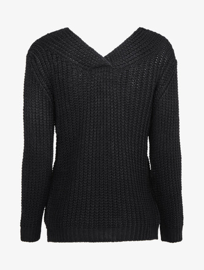 Pull en maille épaisse à détail tressé à l&