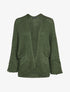 Gilet ouvert à manches raglan et poches plaquées - Kaki - 1