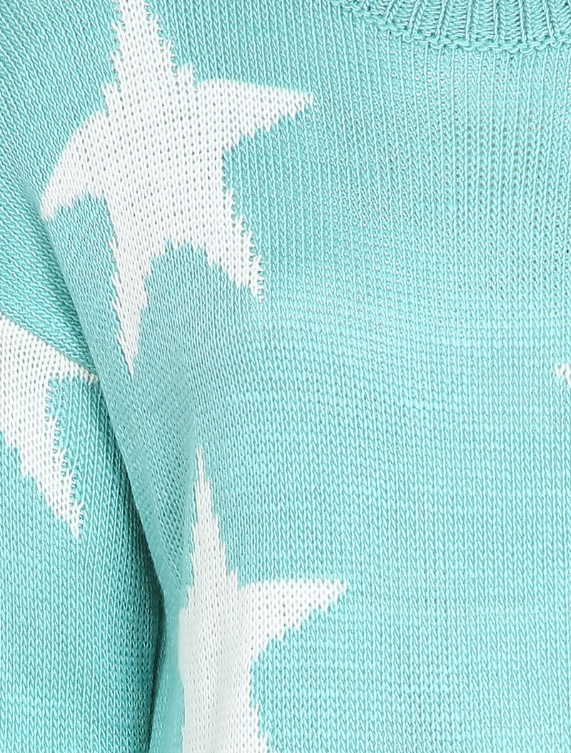 Pull imprimé étoiles - Bleu ciel - 3