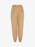 Pantalon carotte à chevilles boutonnées - Camel - 1