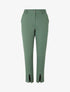 Pantalon slim à bords fendus - Kaki - 1