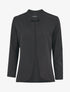 Veste à col biseauté et bords arrondis - Noir - 1