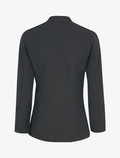 Veste à col biseauté et bords arrondis - Noir - 2