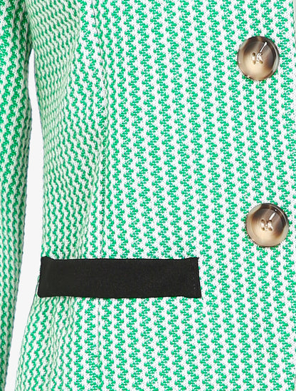 Veste en tweed - Vert/blanc - 3