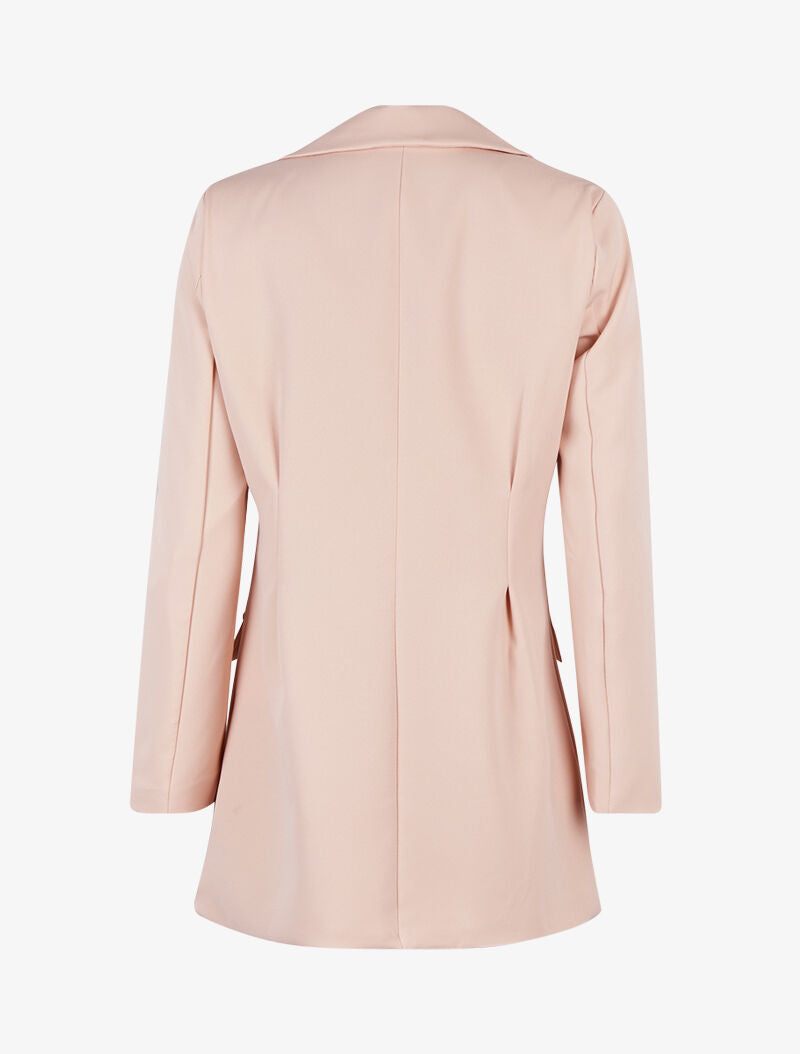 Blazer oversize à poche en trompe l&